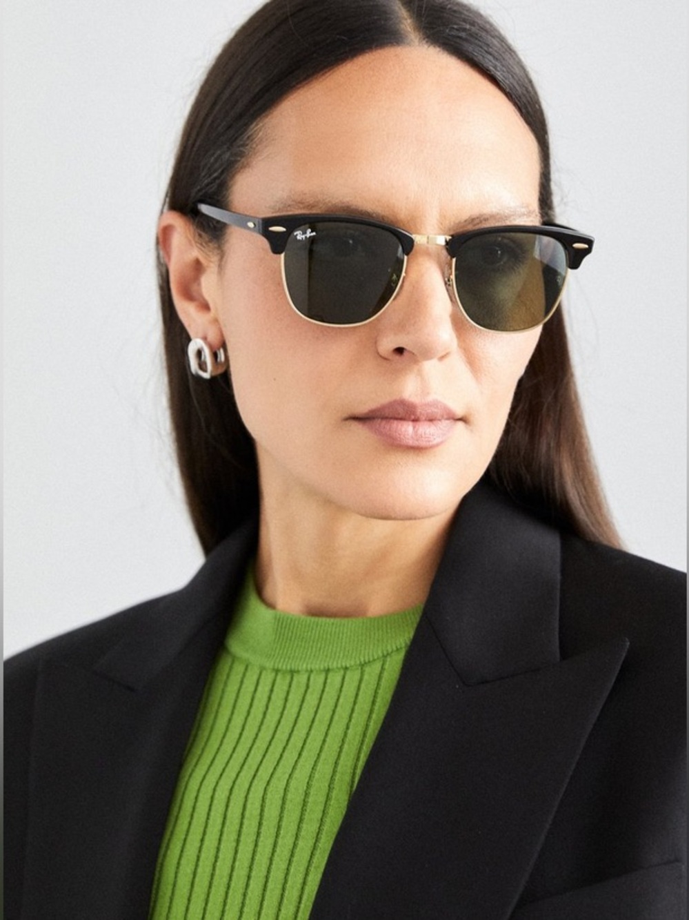 Ray-Ban RB3016 Clubmaster Black, Gold Unisex 
(Jun 026)